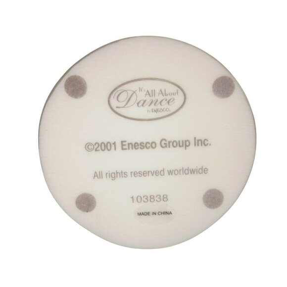 Enesco 2001 All About Dance Figurine Polka Dot Dress Girl With Bow Hand-Painted - Picture 2 of 6